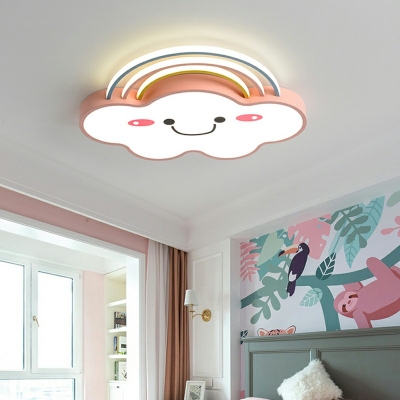 Cartoon Led Flush Mount Ceiling Light Fixtures Modern Kid's Room Close to Ceiling Lamp