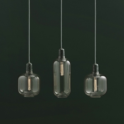 Contemporary Closed Glass Pendant Lights Masion Jar Pendant Ceiling Lights