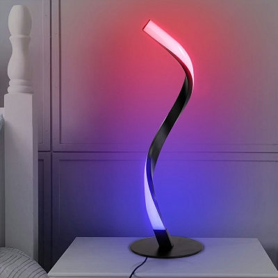 Contemporary Table Lamps Acrylic Bedside Reading Lamps RGB