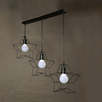 Industrial Bulb Shape Hanging Lamp Kit Suspension Pendant Light for Living Room