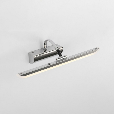 Modern Natural Light Swing Arm Led Bathroom Lighting Stainless Steel Led Lights for Vanity Mirror