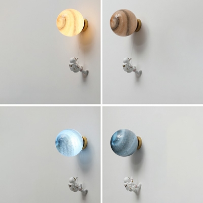 Modern Wall Mounted Light Fixture Creative Nordic Flush Wall Sconce for Bedroom