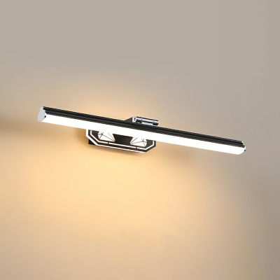 Modernism Third Gear Swing Arm Led Bathroom Lighting Stainless Steel Led Lights for Vanity Mirror