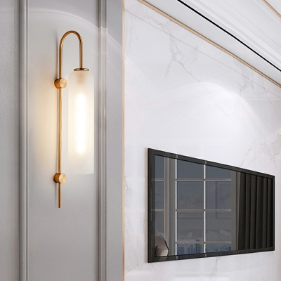 Postmodern Wall Sconce Lighting Glass Shade Wall Mounted Lights for Bedroom