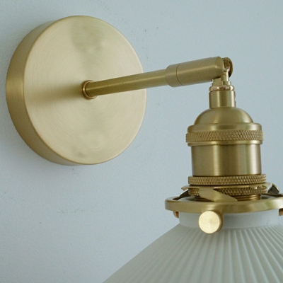 Wall Mounted Lamps White Color Flush Mount Wall Sconce for Bedroom