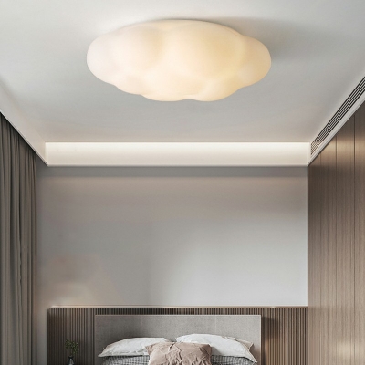 Cloudy Flush Mount Ceiling Lighting Fixture Modern Nordic Style Close to Ceiling Lighting for Living Room