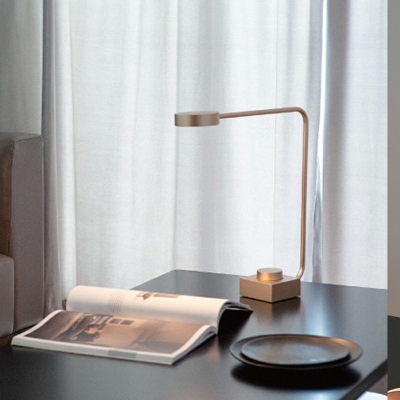 Contemporary Flat Reading Book Light White Light Metal Night Table Lamps