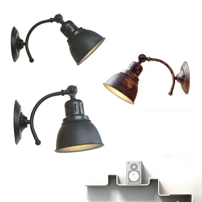 Industrial Style Wall Mounted Light 1 Head Wall Sconce Light Fixture for Living Room