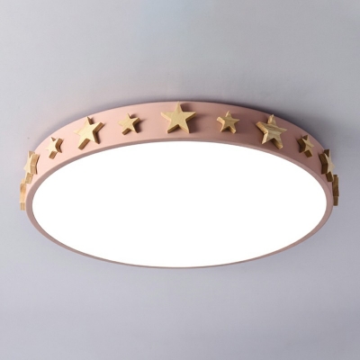 Macaron Led Flush Mount Ceiling Lights Nordic Style Modern Close to Ceiling Lighting for Bedroom