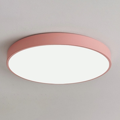 Modern Macaron Flush Mount Ceiling Light Fixtures Metal Flush Mount Lamp for Living Room