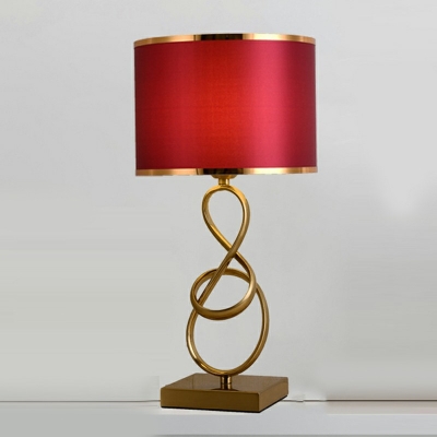 Modern Nightstand Lamps Fabric Bedside Reading Lamps