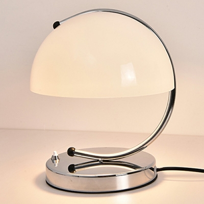 Modernism Dome Night Table Lamps Metal and Glass Table Lamp for Bedroom