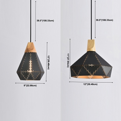 Nordic Teardrop  Hanging Pendant Lights Metal Commercial Pendant Lighting