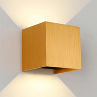 Square Shape Wall Light Sconce LED 1 Light Wall Mounted Light Fixture for Living Room