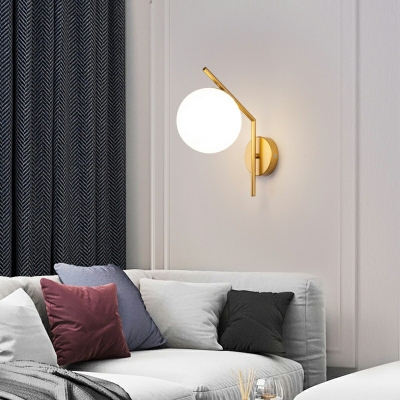 Wall Sconce Lighting Modern Style Glass Wall Sconce For Living Room