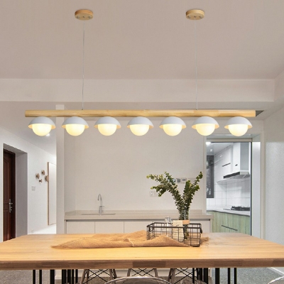 5-Light Island Lighting Modernist Style Ball Shape Metal Hanging Lamp Kit