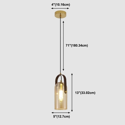 Contemporary Down Lighting Pendant Glass Integrated LED Pendant Lighting Fixtures