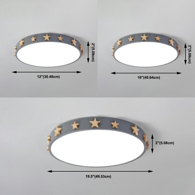 Macaron Led Flush Mount Ceiling Lights Nordic Style Modern Close to Ceiling Lighting for Bedroom