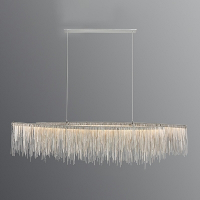 Metal Elegant Suspended Lighting Fixture Modern Minimalist Chandelier Light Fixtures for Living Room
