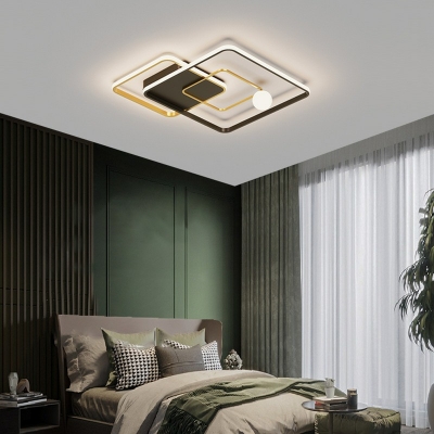 Metal Flush Mount Ceiling Light Modern Style LED Ceiling Lamp for Living Room