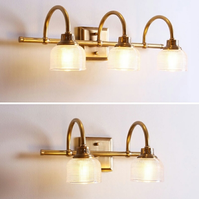 Mid Century Modern Cylinder Wall Mounted Light Fixture Glass Wall Sconce Lighting