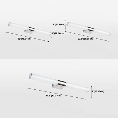 Minimalistic  Warm Light Linear Vanity Light Fixtures Acrylic Led Vanity Light Strip
