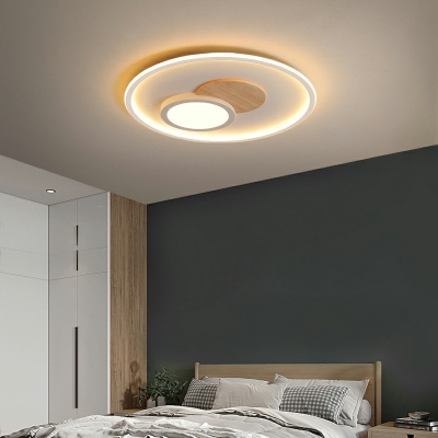 Modern Simple Ceiling Light with Acrylic Shade LED Lighting in White