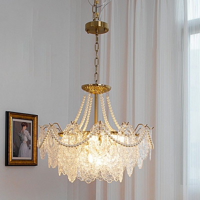 Pendant Light Kit Traditional Style Glass Pendant Light Fixture for Living Room