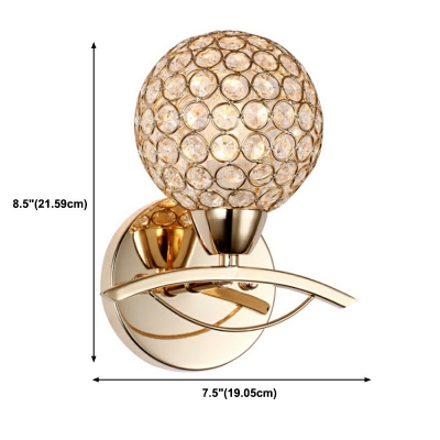Wall Sconce Lights Contemporary Style Crystal Wall Sconce Lighting  For Living Room