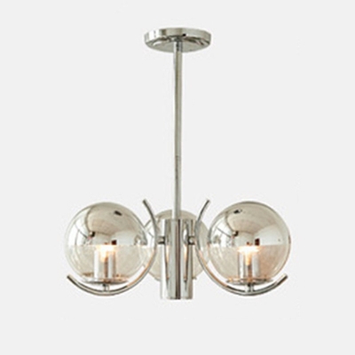 Globe Glass Suspended Lighting Fixture Modern Nordic Chandelier Lighting for Bedroom