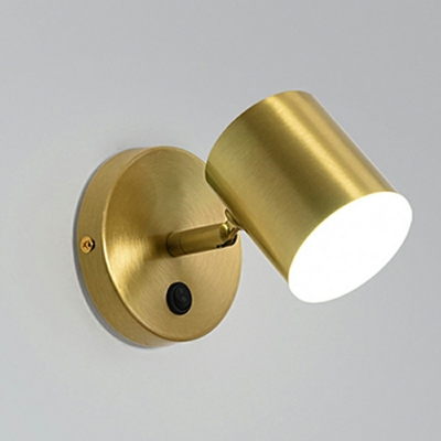 Gold Shade Wall Sconce Lighting Postmodern Metal Wall Mounted Lights for Bedroom