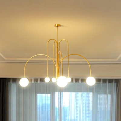 Industrial Globe Pendant Ceiling Fixture Lamp Metal and Glass Chandelier Hanging Light Fixture