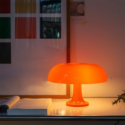 Contemporary Mushroom Night Table Lamps Glass Standing Table Lamp for Bedroom