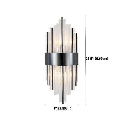 Flush Mount Wall Sconce Crysyal Wall Mounted Lamps for Bedroom