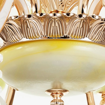 Gold With Crystal Balls Chandelier Lamp European Style Crystal 8 Lights Chandelier Light Fixture