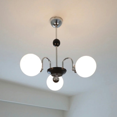 Metal Glass Chandelier Lighting Fixtures Modern Basic Pendant Light Fixture for Living Room