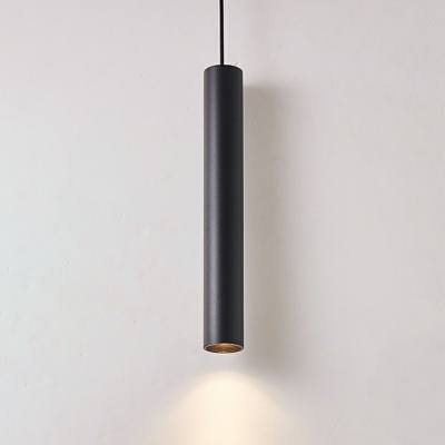 Metal Tall-Scale Down Lighting Pendant Modern Style 1-Light Hanging Ceiling Light in Gold