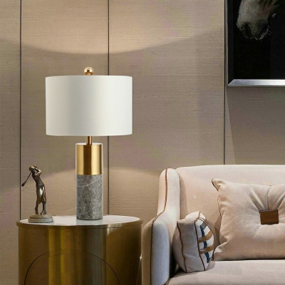 Modernism 1 Head Marble Table Lamp Metal Desk Lamp for Bedside Bedroom