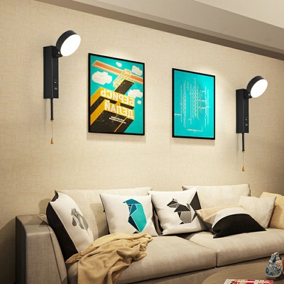 Wall Mounted Lamps Third Gear Flush Mount Wall Sconce for Bedroom