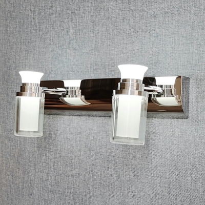 American Glass White Light  Flush Mount Wall Sconce Traditional Vanity Wall Light Fixtures for Bathroom