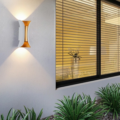 Art Deco Geometric Wall Mounted Light Fixture Metallic Wall Light Sconces