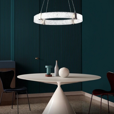 Glass LED Chandelier Lighting Fixtures Modern Simplicity Hanging Chandelier for Dining Room