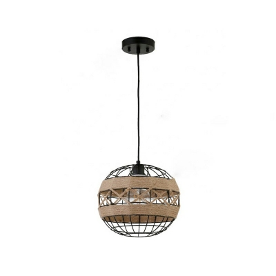 Industrial Hanging Pendant Lights Manila Rope Hanging Lamp Kit for Dining Room
