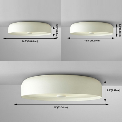 Metal Close to Ceiling Lamp Modern Macaron Led Flush Mount Ceiling Lights for Bedroom