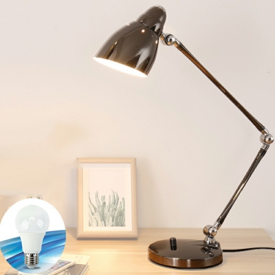 Metal Conical Table Light Modern Metal 1 Head Desk Light for Bedroom Bedside