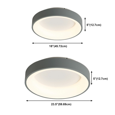 Minimalism 1-Light Metal Flush Mount Lights LED Flushmount Lighting