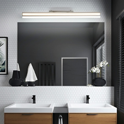 Minimalistic Linear Third Gear Vanity Light Fixtures Metal and Acrylic Led Lights for Vanity Mirror