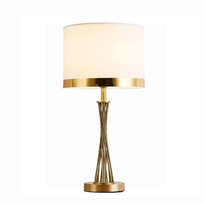 Modern Nightstand Lamps Fabric Bedroom Table Lamps