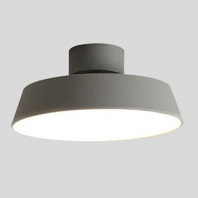 Nordic Style Semi-Flush Mount Ceiling Light Modern Macaron Close to Ceiling Lamp for Bedroom