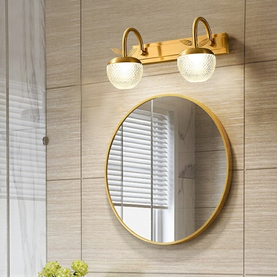 Vanity Mirror Lights Traditional Style Glass Wall Vanity Sconce for Bathroom